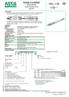 NUMATICS 438 CATALOG 438 SERIES: ROUND CYLINDERS 32 TO 63MM BORE